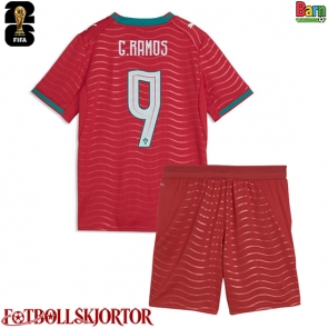 Portugal Goncalo Ramos #9 Hemmakläder Barn VM 2026 Kortärmad (+ Korta byxor)